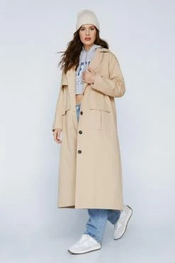 Premium Hooded Trench Coat