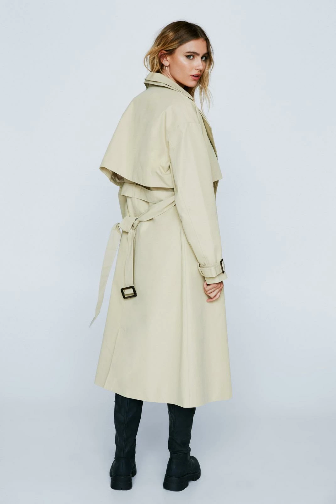 Premium Twill Double Layer Trench Coat 3 Premium Twill Double Layer Trench Coat - Image 3