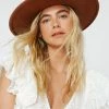 Studded Trim Fedora Hat