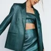 Metallic Glitter Tailored Blazer