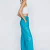 Faux Leather Straight Leg Pants