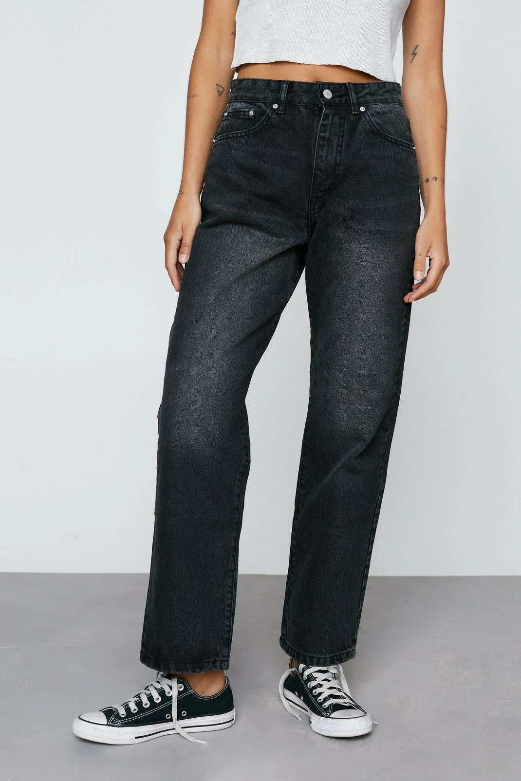 Petite Organic Cotton Boyfriend Denim Jeans 2 Petite Organic Cotton Boyfriend Denim Jeans - Image 2