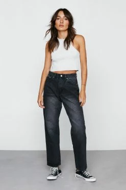 Petite Organic Cotton Boyfriend Denim Jeans