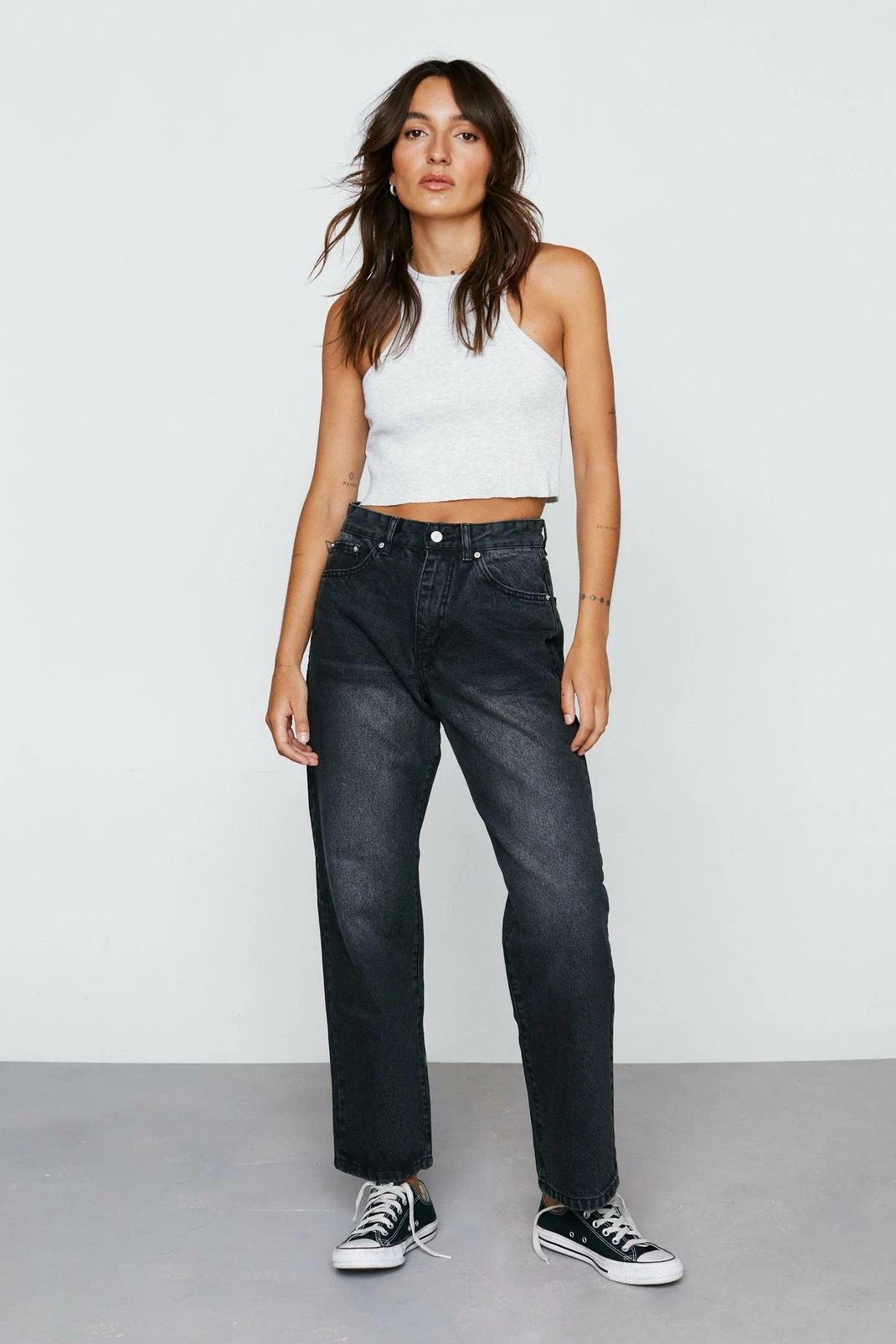 Petite Organic Cotton Boyfriend Denim Jeans 1 Petite Organic Cotton Boyfriend Denim Jeans