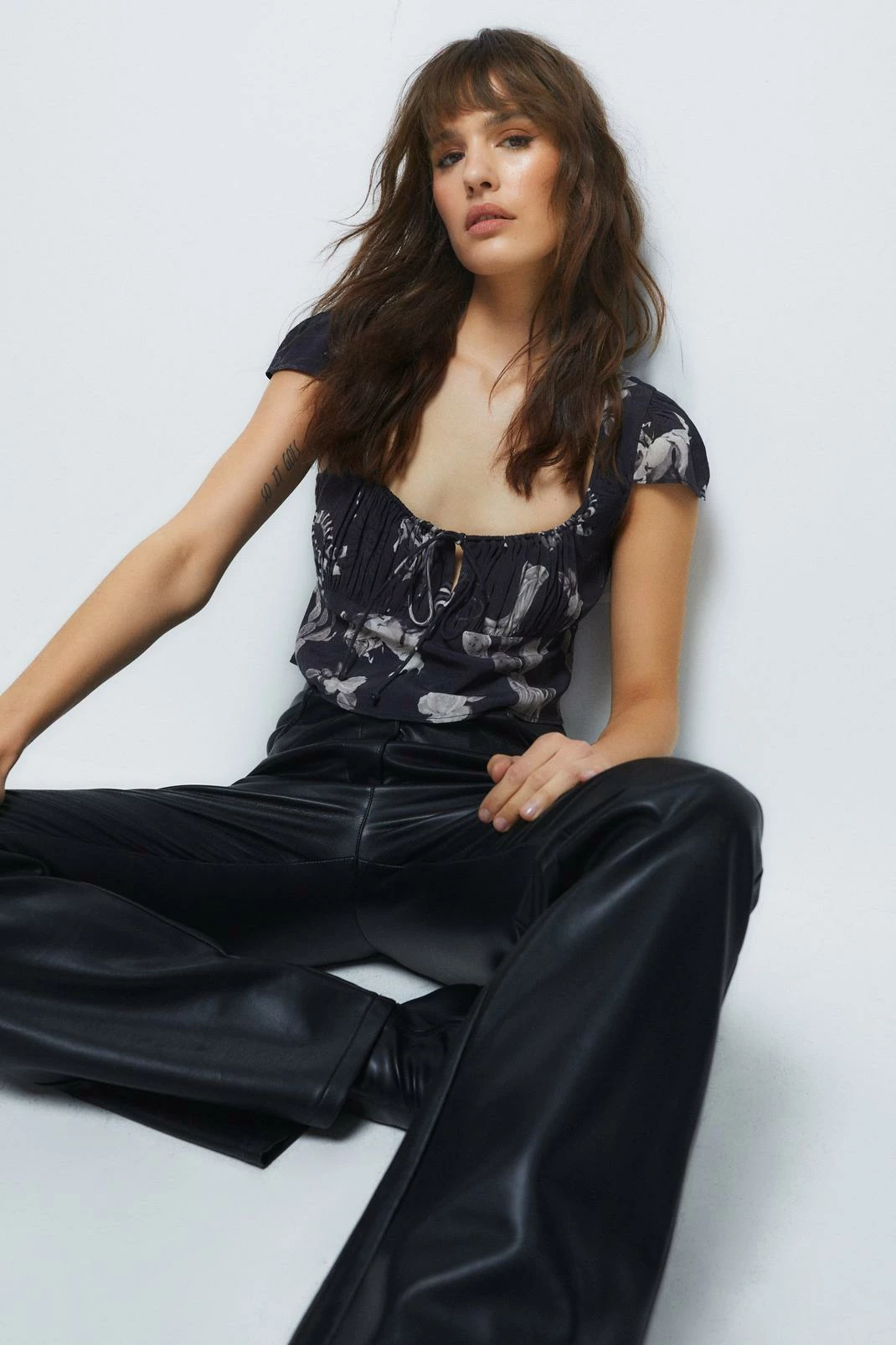 Rodeo Print Cap Sleeved Crop Top 2 Rodeo Print Cap Sleeved Crop Top - Image 2
