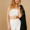 Broderie Ruffle Hem Short
