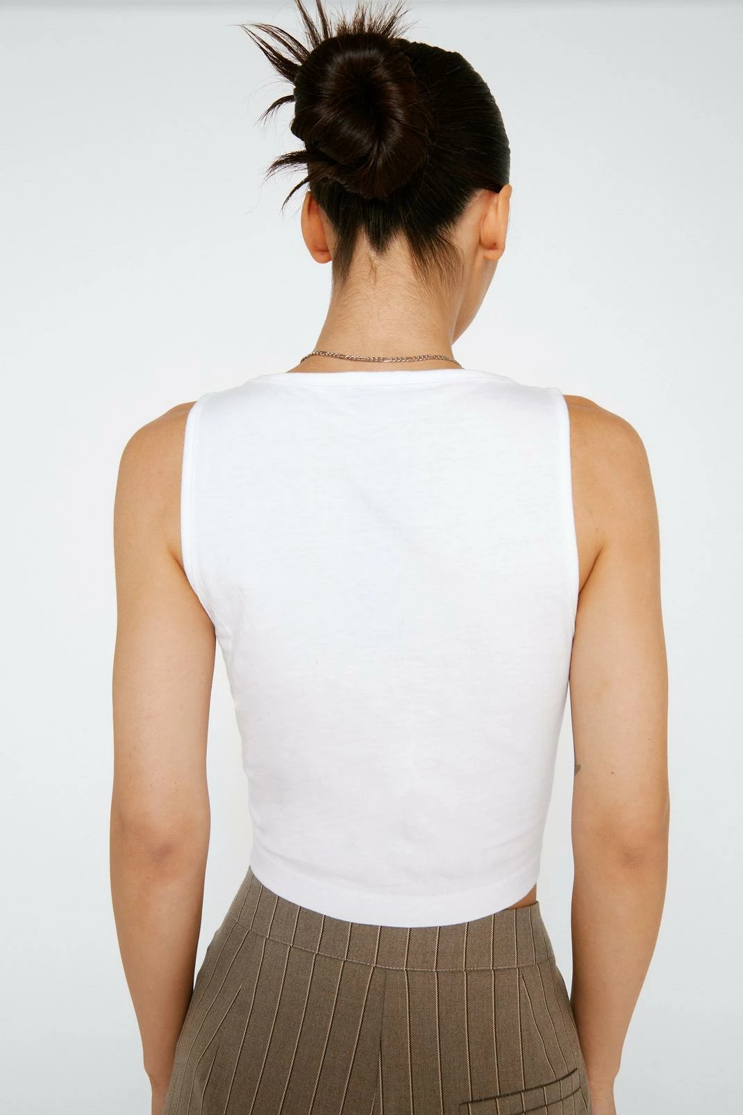 Cotton Scoop Neck Tank Top 3 Cotton Scoop Neck Tank Top - Image 3