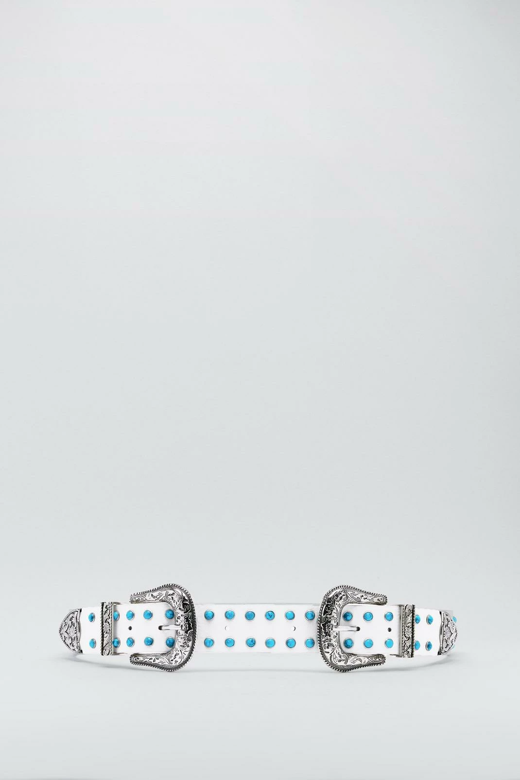 Faux Leather Double Buckle Western Belt 2 Faux Leather Double Buckle Western Belt - Image 2
