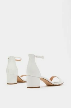 Faux Leather Low Block Heel Sandals -Nasty Gal Sales Store Sales womens white faux leather low block heel sandals 2