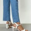 Faux Leather Spring Fling Heels