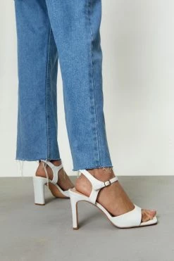 Faux Leather Spring Fling Heels