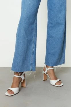 Faux Leather Spring Fling Heels -Nasty Gal Sales Store Sales womens white faux leather spring fling heels 3