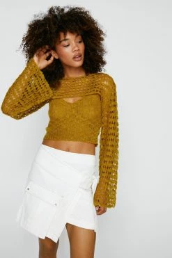 High Waisted Wrap Cargo Skirt -Nasty Gal Sales Store Sales womens white high waisted wrap cargo skirt