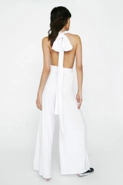 Multiway Sleeveless Wide Leg Jumpsuit -Nasty Gal Sales Store Sales womens white multiway sleeveless wide leg jumpsuit 2