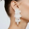 Pearl Beaded Statement Earrings