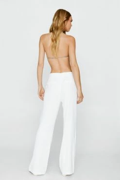 Low Waisted Wide Leg Tailored Pants -Nasty Gal Sales Store Sales womens white premium tailored kick flare pants 2